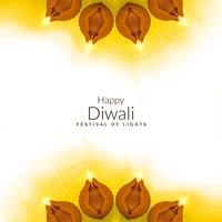 Abstrakter glücklicher Diwali religiöser eleganter Hintergrund vektor