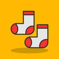 Socken-Vektor-Icon-Design vektor