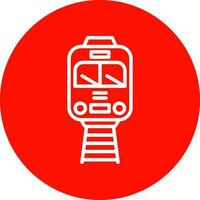 Straßenbahn-Vektor-Icon-Design vektor