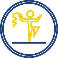 rhythmisch Gymnastik Vektor Symbol Design