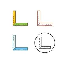 quadratisches Lineal-Vektorsymbol vektor