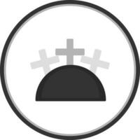 Friedhof-Vektor-Icon-Design vektor