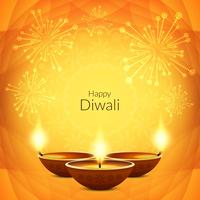 Abstrakter glücklicher Diwali stilvoller Hintergrund vektor