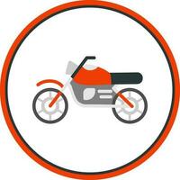 Motorrad-Vektor-Icon-Design vektor