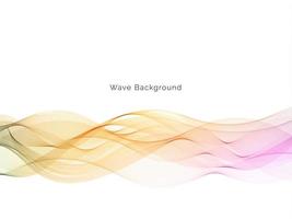 stilvolles glattes Hintergrunddesign der bunten Welle stilvoll vektor
