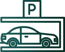 Parkplatz-Vektor-Icon-Design vektor