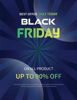 Black Friday Promotion Werbebanner oder Poster vektor