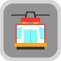 Seilbahn-Vektor-Icon-Design vektor