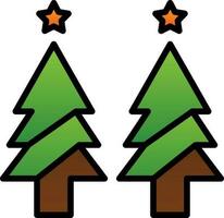 Weihnachtsbaum-Vektor-Icon-Design vektor