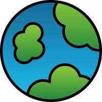 Planet Erde Vektor-Icon-Design vektor