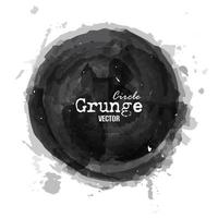 grunge cirkel akvarell målning design vektor