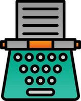 Schreibmaschinen-Vektor-Icon-Design vektor