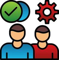 Teamwork-Vektor-Icon-Design vektor