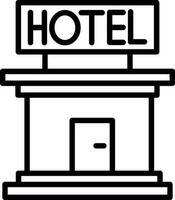 Hotel-Vektor-Icon-Design vektor