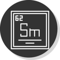 samarium vektor ikon design