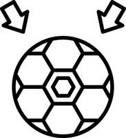 Fußball Ball Vektor Symbol Design