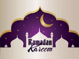 Ramadan Kareem Feier Grußkarte vektor