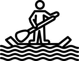 Paddel Surfen Vektor Symbol Design