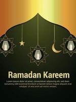 realistisk vektorillustration av ramadan kareem bakgrund vektor