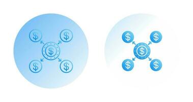 distribution vektor ikon