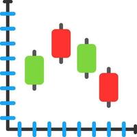 ljusstake Diagram vektor ikon design