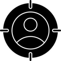 Zielgruppen-Vektor-Icon-Design vektor