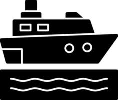 Kreuzfahrtschiff-Vektor-Icon-Design vektor