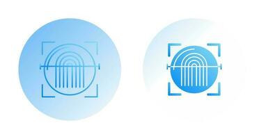 Vektorsymbol für Fingerabdruckscanner vektor