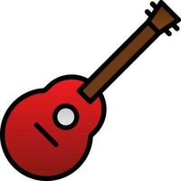 akustisk gitarr vektor ikon design