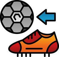 Fußballschuhe Vektor-Icon-Design vektor