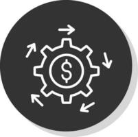 Geld Verwaltung Vektor Symbol Design