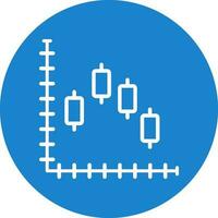 ljusstake Diagram vektor ikon design