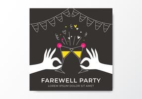 Abschieds-Party-Einladung vektor
