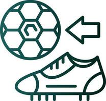 Fußballschuhe Vektor-Icon-Design vektor