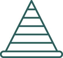 Pyramidenvektor-Icon-Design vektor