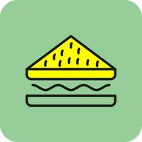 Sandwich-Vektor-Icon-Design vektor