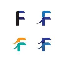 f Buchstaben Logo und Symbole Vorlage Vektor Icons