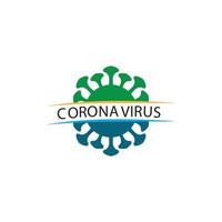 virus corona virus vektor och mask design logo ikon