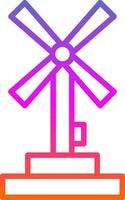 Windmühlen-Vektor-Icon-Design vektor