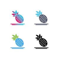 Ananas-Vektor-Symbol vektor