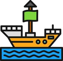 Pirat Schiff Vektor Symbol Design