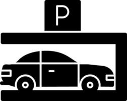 Parkplatz-Vektor-Icon-Design vektor