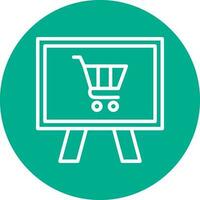 Online-Shopping-Vektor-Icon-Design vektor