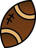 Rugby Ball Vektor Symbol Design