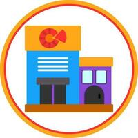 Pizza-Shop-Vektor-Icon-Design vektor