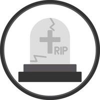 Friedhof-Vektor-Icon-Design vektor