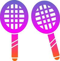 Badminton-Vektor-Icon-Design vektor