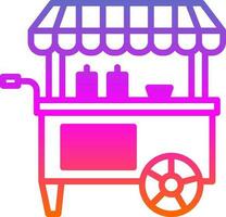 Food Cart Vektor-Icon-Design vektor