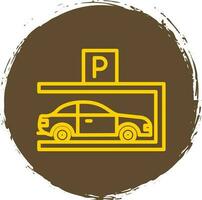 Parkplatz-Vektor-Icon-Design vektor