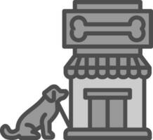 Tierhandlung Vektor-Icon-Design vektor